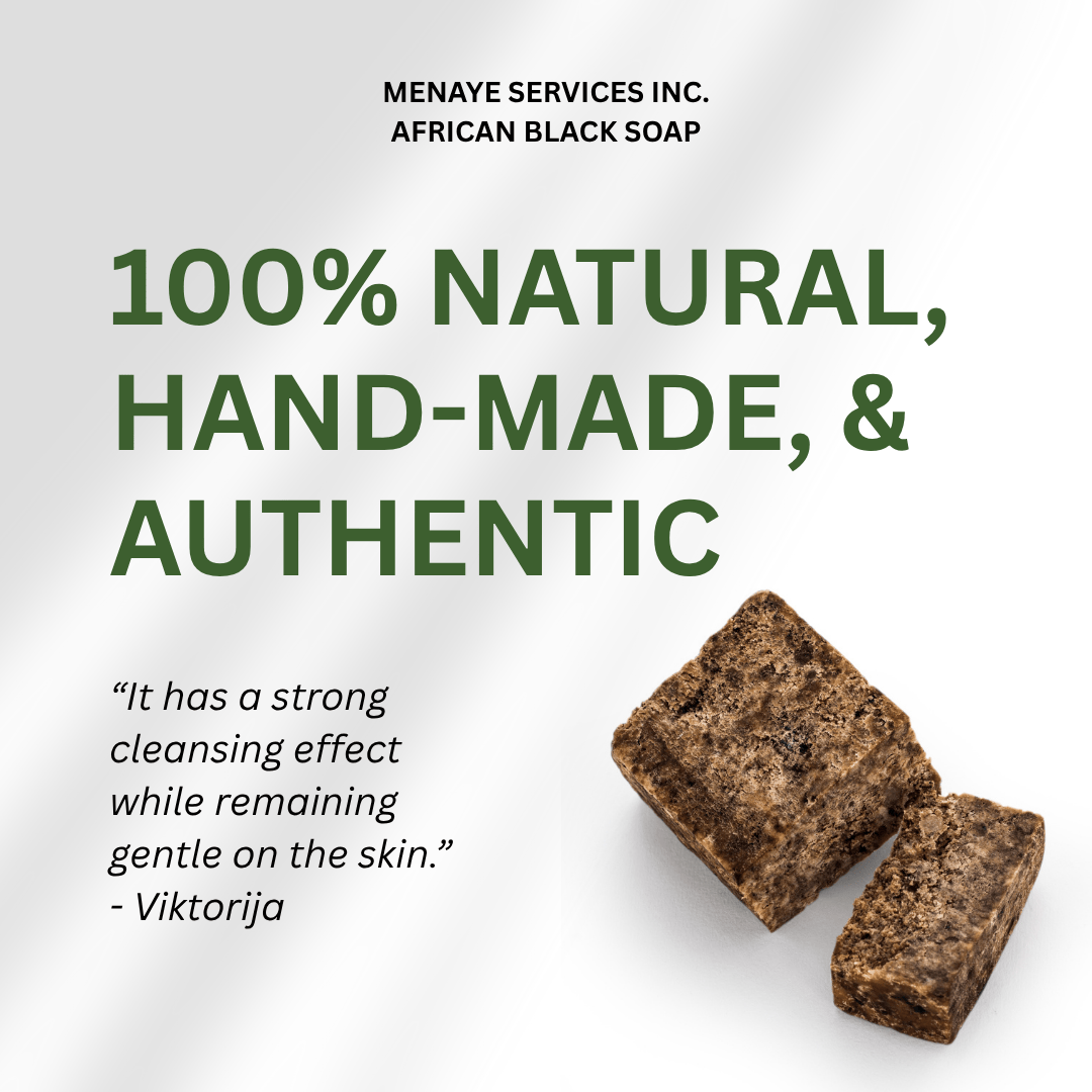 Authentic African Black Soap - 7 oz Bars