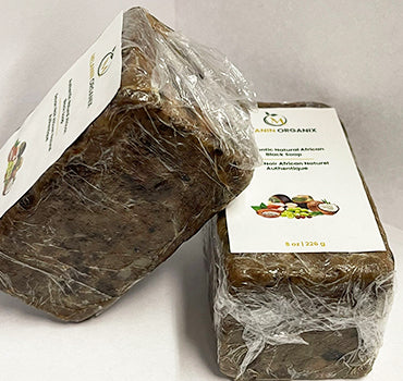 Authentic Natural African Black Soap 7.05oz (200 gm)